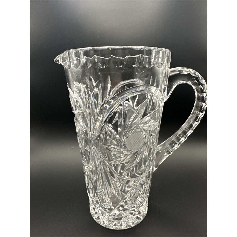 Tritschler Winterhalder Tiara 32 Ounce Crystal Pitcher One Quart Cut Glass
